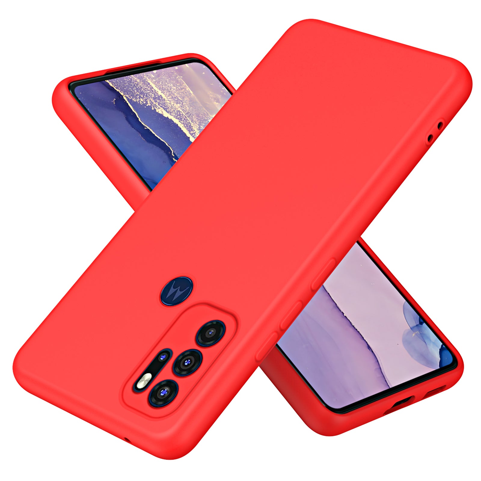 Til Motorola Moto G60S Anti-drop Anti-ridse etui 2,2 mm tykkelse Fiberforing Gummibelagt TPU telefonbeskyttelsescover Til Motorola Moto G60S Anti-drop Anti-ridse etui 2,2 mm tykkelse Fiberforing Gummibelagt TPU telefonbeskyttelsescover